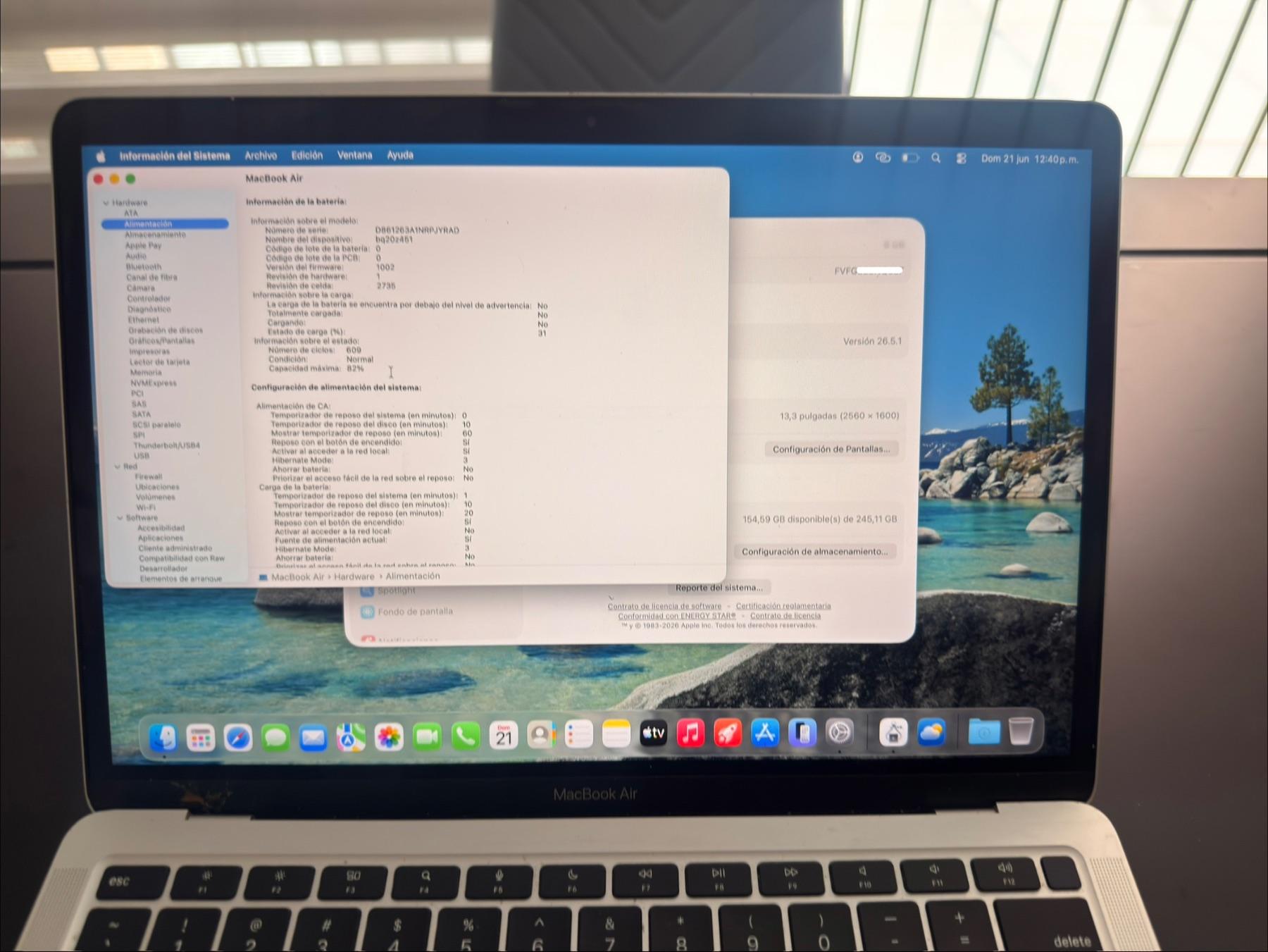 MacBook Air M1 2020 13.3" 256GB Silver